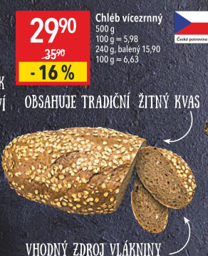 Chléb vícezrnný