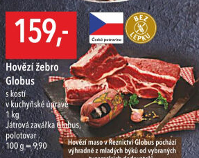 Hovězí žebra s kostí Globus