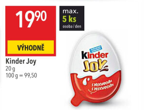 Kinder Joy s překvapením