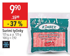 Surimi tyčinky mražené Kimbex
