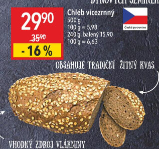 Chléb vícezrnný