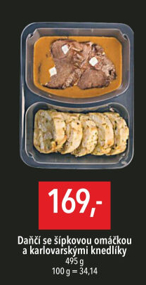 Daňčí kýta se šípkovou a knedlíkem Globus