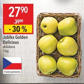 Jablka Golden Delicious