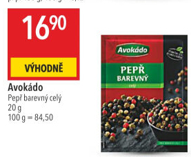 Koření Pepř barevný celý Avokádo