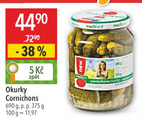 Okurky Cornichons Machland