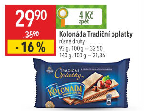 Oplatky Kolonáda Opavia