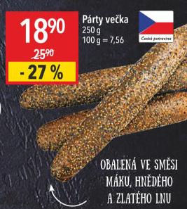 Pečivo Párty večka