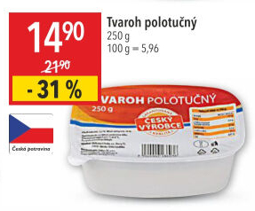 Tvaroh polotučný
