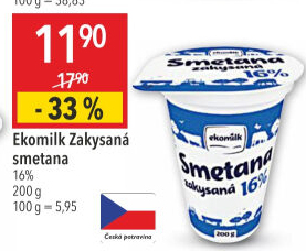 Zakysaná smetana 16% Ekomilk