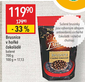 Brusinky v čokoládě Choco Exclusive Poex