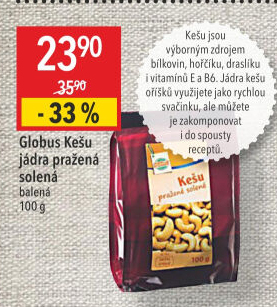 Kešu pražené Globus