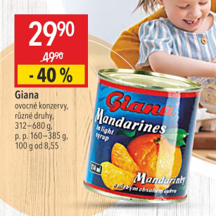Kompot mandarinky Giana