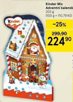 Adventní kalendář Mix Kinder