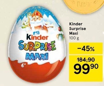 Čokoládové vajíčko s překvapením Maxi Kinder Surprise