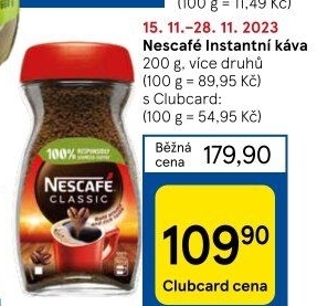 Instantní kávy Nescafé