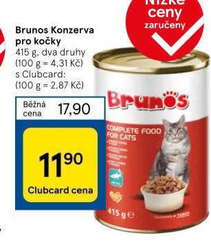 Konzerva pro kočky Brunos