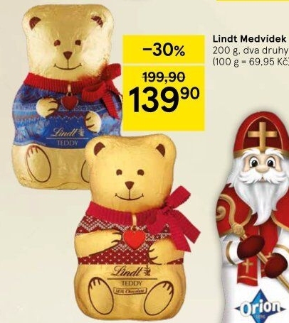 Medvídek čokoládový Lindt