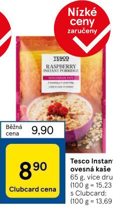 Ovesná kaše Tesco