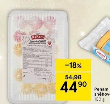 Pečivo sněhové sypané Penam
