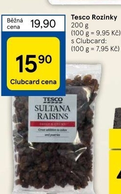 Rozinky Tesco