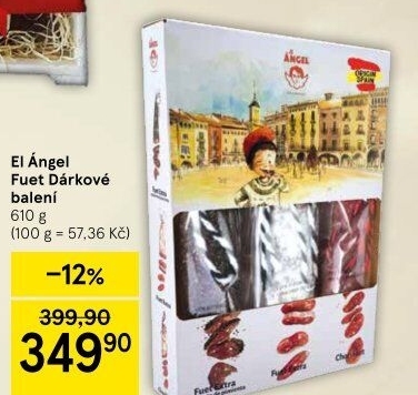 Salám Fuet El Ángel - dárkové balení