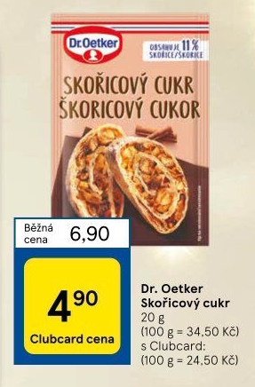 Skořicový cukr Dr. Oetker