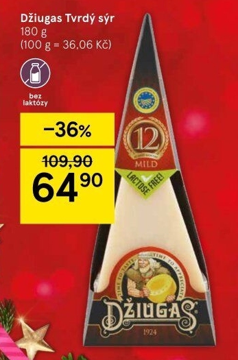 Sýr bez laktózy Džiugas