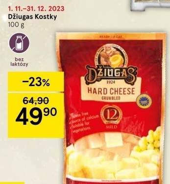 Sýr bez laktózy Džiugas