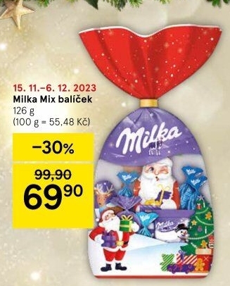 Vánoční balíček Milka