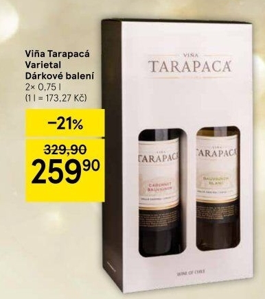 Víno Viňa Tarapacá - dárkové balení
