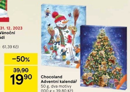 Adventní kalendář Chocoland