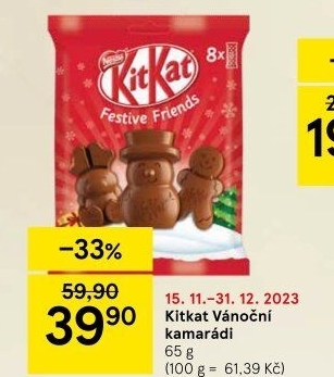 Čokoládové figurky Festive Friends Kit Kat