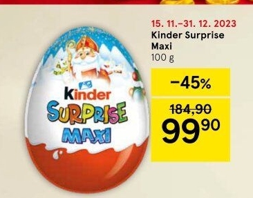 Čokoládové vajíčko s překvapením Kinder Surprise