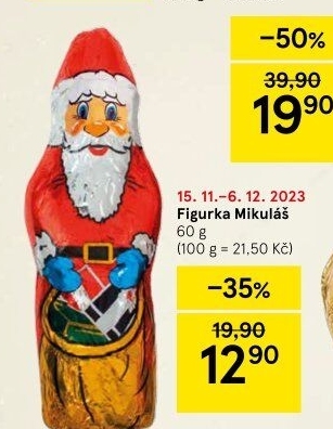 Čokoládový Mikuláš