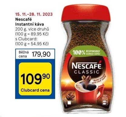 Instantní kávy Nescafé