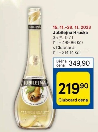 Pálenka Hruška Jubilejná St. Nicolaus