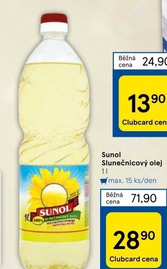 Slunečnicový olej Sunol