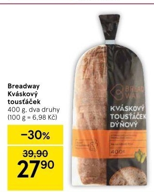 Toustový chléb kváskový Breadway