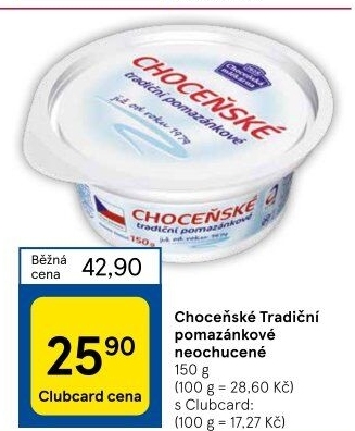 Tradiční pomazánkové Choceňské