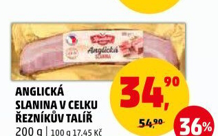 Anglická slanina Řezníkův talíř