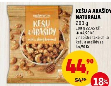 Kešu a arašídy Naturalia