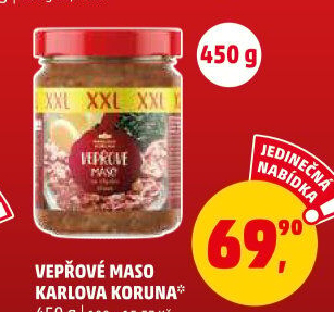 Maso vepřové ve sklenici Karlova Koruna