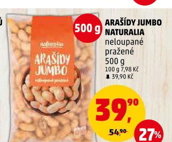 Neloupané arašídy Naturalia