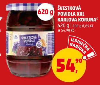 Povidla Karlova Koruna