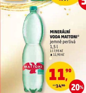 Přírodní voda Mattoni
