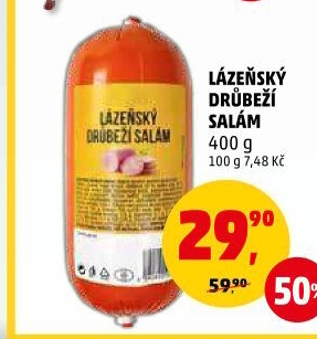 Salám drůbeží lázeňský