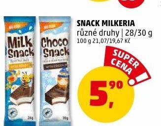 Snack mléčný Milkeria