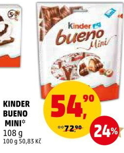 Tyčinky čokoládové Mini Bueno Kinder