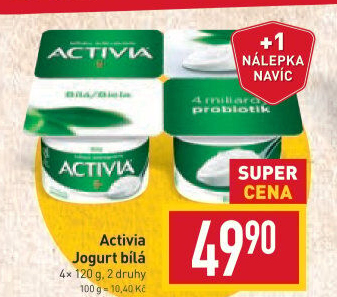 Bílý jogurt Activia Danone