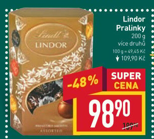 Bonboniéra Pralinky Lindor Lindt